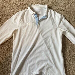 Nike Golf White Long-Sleeve shirt size medium